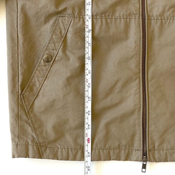 J.Crew Mens Cruiser Harrington Jacket XS Tan 2-Way Zipper Cotton Blend Pockets - Picture 13 of 16